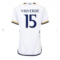 Ženski Nogometni dresi Real Madrid Federico Valverde #15 Domači 2023-24 Kratek Rokav